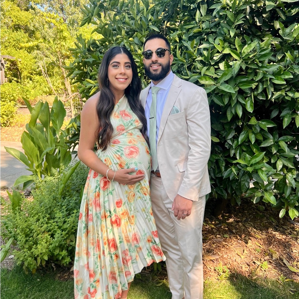 Floral Print Women's Maternity Dress